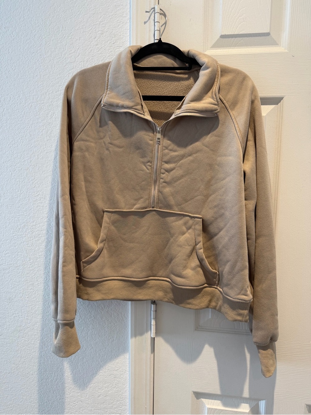Women's Half-Zip Cropped Pullover Sweater